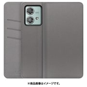 WORK13MT-NEWGY-MEG40N [edge 40 neo 用 PUレザースマホケース/スタンド機能＆カードポケット付き [グレー]]
