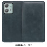 WORK14MT-TG-MEG40N [edge 40 neo 用 本革スマホケース/スタンド機能＆カードポケット付き [テールグリーン]]