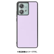 WORK25MT-PL-MEG40N [edge 40 neo 用 本革スマホケース/ストラップホール付き [ラベンダー]]