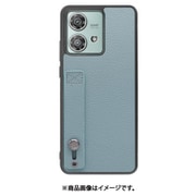 WORK26MT-BU-MEG40N [edge 40 neo 用 本革スマホケース/ホールドベルト付き [スカイブルー]]