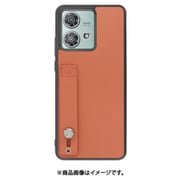 WORK26MT-FM-MEG40N [edge 40 neo 用 本革スマホケース/ホールドベルト付き [フラミンゴ]]