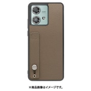 WORK26MT-GB-MEG40N [edge 40 neo 用 本革スマホケース/ホールドベルト付き [グレージュ]]