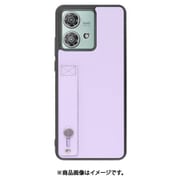 WORK26MT-PL-MEG40N [edge 40 neo 用 本革スマホケース/ホールドベルト付き [ラベンダー]]