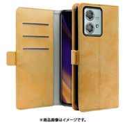 WORK34MAGMT-BN-MEG40N [edge 40 neo 用 PUレザースマホケース/スタンド機能＆カードポケット＆ベルト付き [オータムブラウン]]