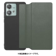 WORK38MT-EG-MEG40N [edge 40 neo 用 PUレザースマホケース/ストラップホール＆カードポケット付き [エバーグリーン]]