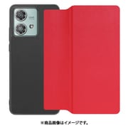 WORK38MT-RD-MEG40N [edge 40 neo 用 PUレザースマホケース/ストラップホール＆カードポケット付き [スカーレット]]