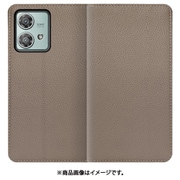 WORK47MT-GB-MEG40N [edge 40 neo 用 本革スマホケース/スタンド機能＆カードポケット付き [グレージュ]]