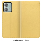 WORK47MT-YL-MEG40N [edge 40 neo 用 本革スマホケース/スタンド機能＆カードポケット付き [ジャスミンイエロー]]