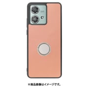WORK48MT-RS-MEG40N [edge 40 neo 用 本革スマホケース/スタンド機能＆ストラップホール付き [ダスティローズ]]