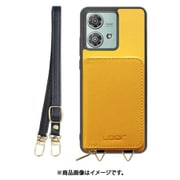WORK24MPMT-PMP-MEG40N [edge 40 neo 用 小銭入れ付きスマホケース/PUレザー/ストラップ付き [パンプキン]]