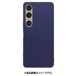 WORK24XP-NY-SXP1V6 [Xperia 1 VI 用 PUレザースマホケース/ストラップホール付き [ネイビー]]