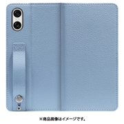 WORK23XP-BU-SXP10V6 [Xperia 10 VI 用 ベルト付きの本革スマホケース/スタンド機能＆カードポケット付き [スカイブルー]]
