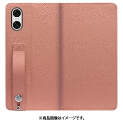 WORK23XP-FM-SXP10V6 [Xperia 10 VI 用 ベルト付きの本革スマホケース/スタンド機能＆カードポケット付き [フラミンゴ]]
