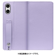 WORK23XP-PL-SXP10V6 [Xperia 10 VI 用 ベルト付きの本革スマホケース/スタンド機能＆カードポケット付き [ラベンダー]]