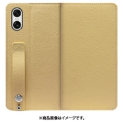 WORK23XP-YL-SXP10V6 [Xperia 10 VI 用 ベルト付きの本革スマホケース/スタンド機能＆カードポケット付き [ジャスミンイエロー]]