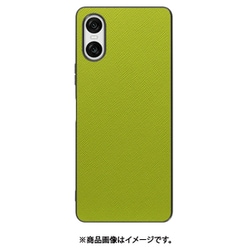 WORK24XP-LG-SXP10V6 [Xperia 10 VI 用 レザースマホケース/ストラップホール付き [ライムグリーン]]