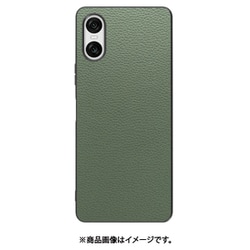 WORK25XP-DG-SXP10V6 [Xperia 10 VI 用 本革スマホケース/ストラップホール付き [ダルグリーン]]