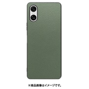 WORK25XP-DG-SXP10V6 [Xperia 10 VI 用 本革スマホケース/ストラップホール付き [ダルグリーン]]