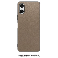 WORK25XP-GB-SXP10V6 [Xperia 10 VI 用 本革スマホケース/ストラップホール付き [グレージュ]]