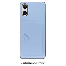 WORK28XP-BU-SXP10V6 [Xperia 10 VI 用 PUレザースマホケース/カードポケット&ストラップホール付き [ベビーブルー]]