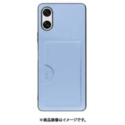 WORK28XP-BU-SXP10V6 [Xperia 10 VI 用 PUレザースマホケース/カードポケット&ストラップホール付き [ベビーブルー]]