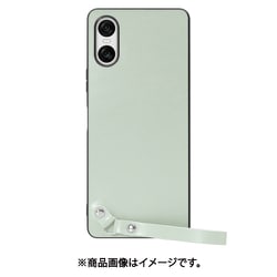WORK33XP-GN-SXP10V6 [Xperia 10 VI 用 本革スマホケース/ストラップ＆ストラップホール付き [アイスグリーン]]