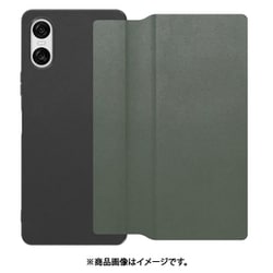 WORK38XP-EG-SXP10V6 [Xperia 10 VI 用 PUレザースマホケース/ストラップホール＆カードポケット付き [エバーグリーン]]