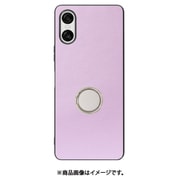 WORK48XP-PL-SXP10V6 [Xperia 10 VI 用 本革スマホケース/スタンド機能＆ストラップホール付き [ラベンダーパープル]]