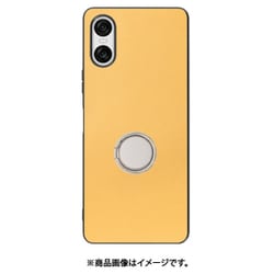 WORK48XP-YL-SXP10V6 [Xperia 10 VI 用 本革スマホケース/スタンド機能＆ストラップホール付き [イエローベージュ]]