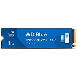 WD Blue SN5000 SSD M.2 PCIe Gen 4x4 with NVM Express M.2 2280 1TB WDS100T4B0E