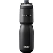 自転車ボトル PODIUM STAINLESS（ポディウム ステンレス） 650ml ブラック 真空断熱 保冷 ボトルケージ対応 65688
