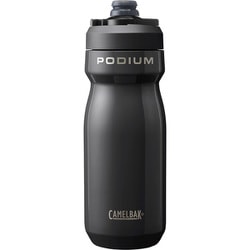 自転車ボトル PODIUM STAINLESS（ポディウム ステンレス） 530ml ブラック 真空断熱 保冷 ボトルケージ対応 65694