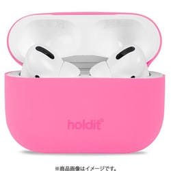 AirPods Pro（Pro 2/第1世代）用 ケース 超薄型シリコーンカバー Bright Pink 15335