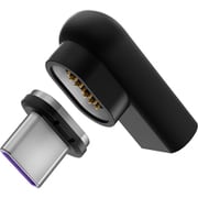 マグネット変換アダプタ USB-C端子 L字タイプ ブラック CIO-MGCT-CC-BK
