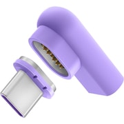 マグネット変換アダプタ USB-C端子 L字タイプ パープル CIO-MGCT-CC-PP