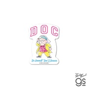 BTF-007 Back to the Future ダイカットステッカー イラスト DOC [キャラクターグッズ]