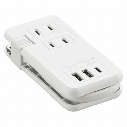 モバイルUSBタップ くるっと収納 PD対応 20W HS-A3U2C120E-W