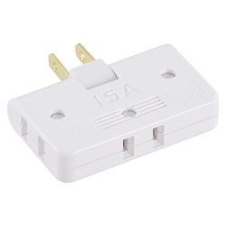 コーナータップ 3個口フリープラグ（可動式） HS-A39/W