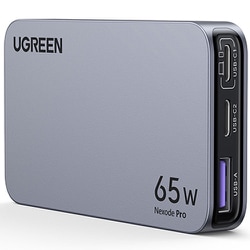 USB急速充電器 Nexode Pro 25356 USB PD（パワーデリバリー）/QC（クイックチャージ）対応 65W USB-C×2/USB-A×1 薄型 GaNチップ 海外用変換プラグ付き UGR-OT-000009