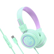 KidJamz キッズ向け USB Type-Cヘッドフォン ミント HP-KJ55U-MT