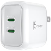 USB急速充電器 USB PD(パワーデリバリー)/QC(クイックチャージ)対応 40W USB-C×2 PD/PPS GaN採用 折りたたみ式プラグ JUP2540W