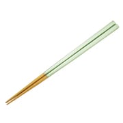 箸 食洗機対応 ドレス グリーン 23cm 木製 すべり止め加工 日本製 13073