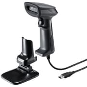 2次元 バーコードリーダー 有線 スタンド付き・QRコード対応 JANコード IP42 オートセンシング BCR-2D10GY
