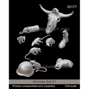 Man35177 1/35 動物セット 51 塹壕のネズミ [組立式プラスチックモデル]