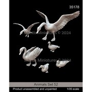 Man35178 1/35 動物セット 52 欧州の水鳥（ガチョウ/カモ） [組立式プラスチックモデル]