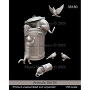 Man35180 1/35 動物セット 54 市街地の動物 [組立式プラスチックモデル]