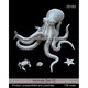 Man35183 1/35 動物セット 55 海中の生物（タコ/カニ/ヒトデ/巻き貝） [組立式プラスチックモデル]