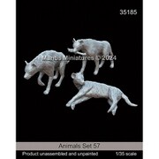 Man35185 1/35 動物セット 57 ハイエナ [組立式プラスチックモデル]