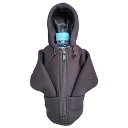 パーカー型ペットボトルホルダー 2WAY 500ml ブラック