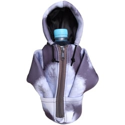 パーカー型ペットボトルホルダー 2WAY 500ml ブラックマーブル
